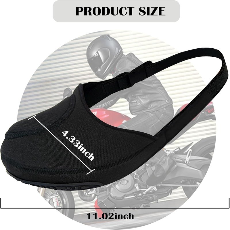 Stacool Motorcycle Shoe Protector,Anti-Slip Motorcycle Shifter Shoe Protector Keeps & Protects Shoes Clean,Universal Adjustable Motorcycle Boot Protector Motorcycle Accessories - Image 2
